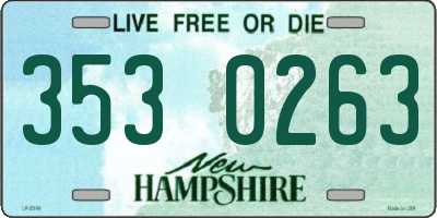 NH license plate 3530263