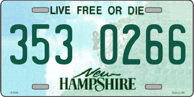 NH license plate 3530266