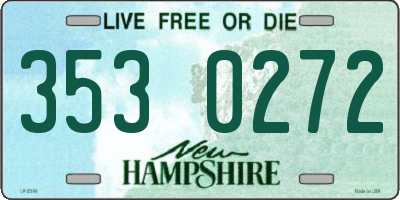 NH license plate 3530272