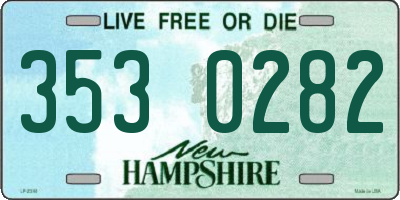 NH license plate 3530282