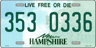 NH license plate 3530336