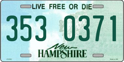 NH license plate 3530371