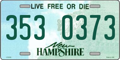 NH license plate 3530373