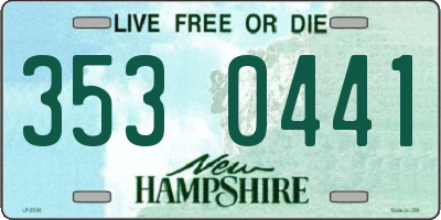 NH license plate 3530441