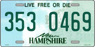 NH license plate 3530469