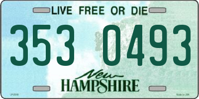 NH license plate 3530493