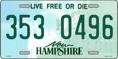 NH license plate 3530496