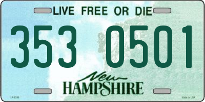NH license plate 3530501