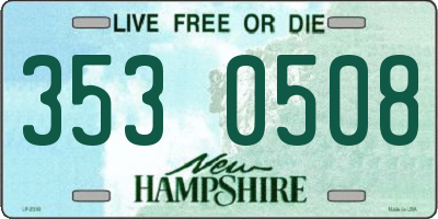 NH license plate 3530508