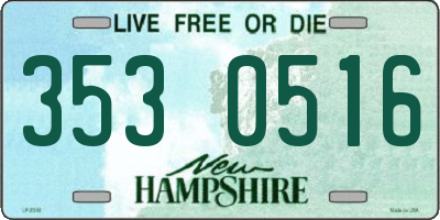 NH license plate 3530516
