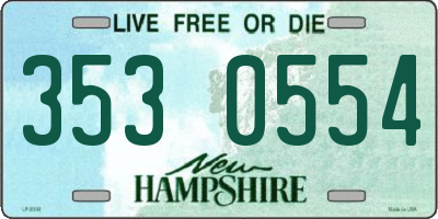 NH license plate 3530554