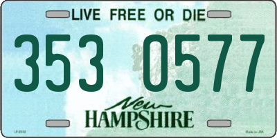 NH license plate 3530577