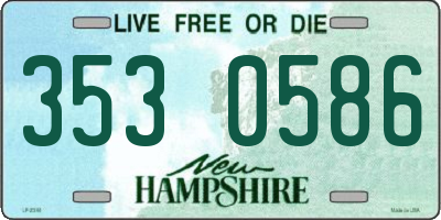 NH license plate 3530586