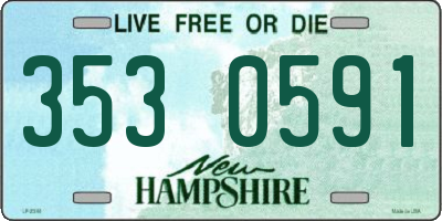 NH license plate 3530591