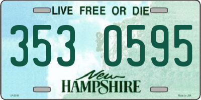 NH license plate 3530595