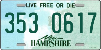 NH license plate 3530617
