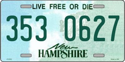 NH license plate 3530627
