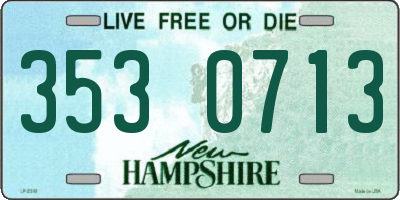 NH license plate 3530713