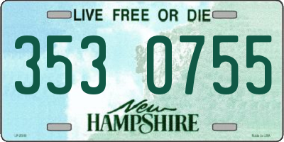 NH license plate 3530755