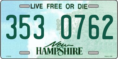 NH license plate 3530762