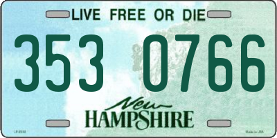 NH license plate 3530766