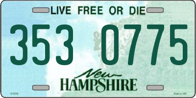 NH license plate 3530775