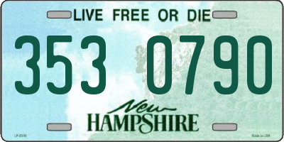 NH license plate 3530790