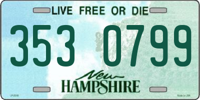 NH license plate 3530799