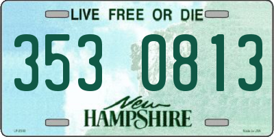 NH license plate 3530813