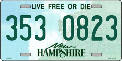 NH license plate 3530823