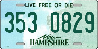 NH license plate 3530829