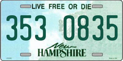 NH license plate 3530835