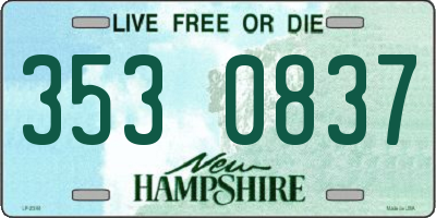 NH license plate 3530837