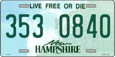 NH license plate 3530840