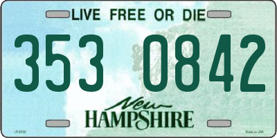 NH license plate 3530842