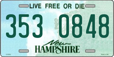 NH license plate 3530848