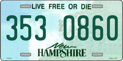 NH license plate 3530860