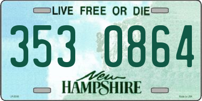NH license plate 3530864