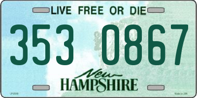 NH license plate 3530867