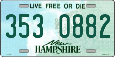 NH license plate 3530882