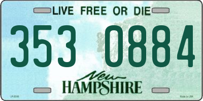 NH license plate 3530884