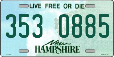NH license plate 3530885