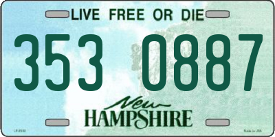 NH license plate 3530887