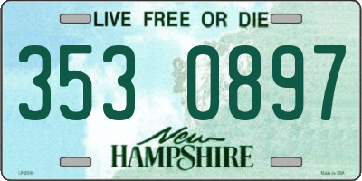 NH license plate 3530897
