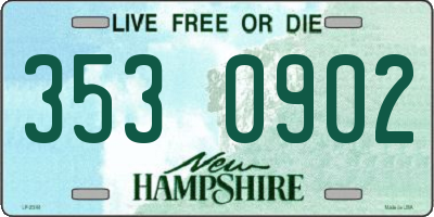 NH license plate 3530902