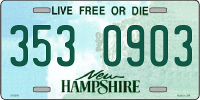 NH license plate 3530903