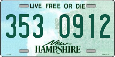 NH license plate 3530912