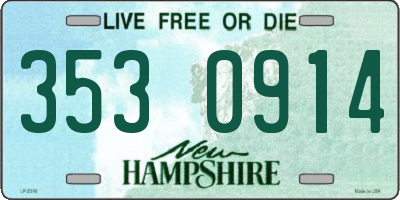 NH license plate 3530914