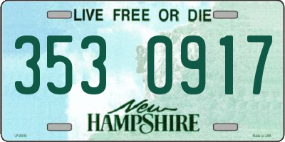 NH license plate 3530917