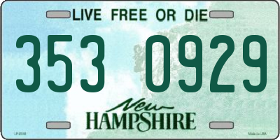 NH license plate 3530929